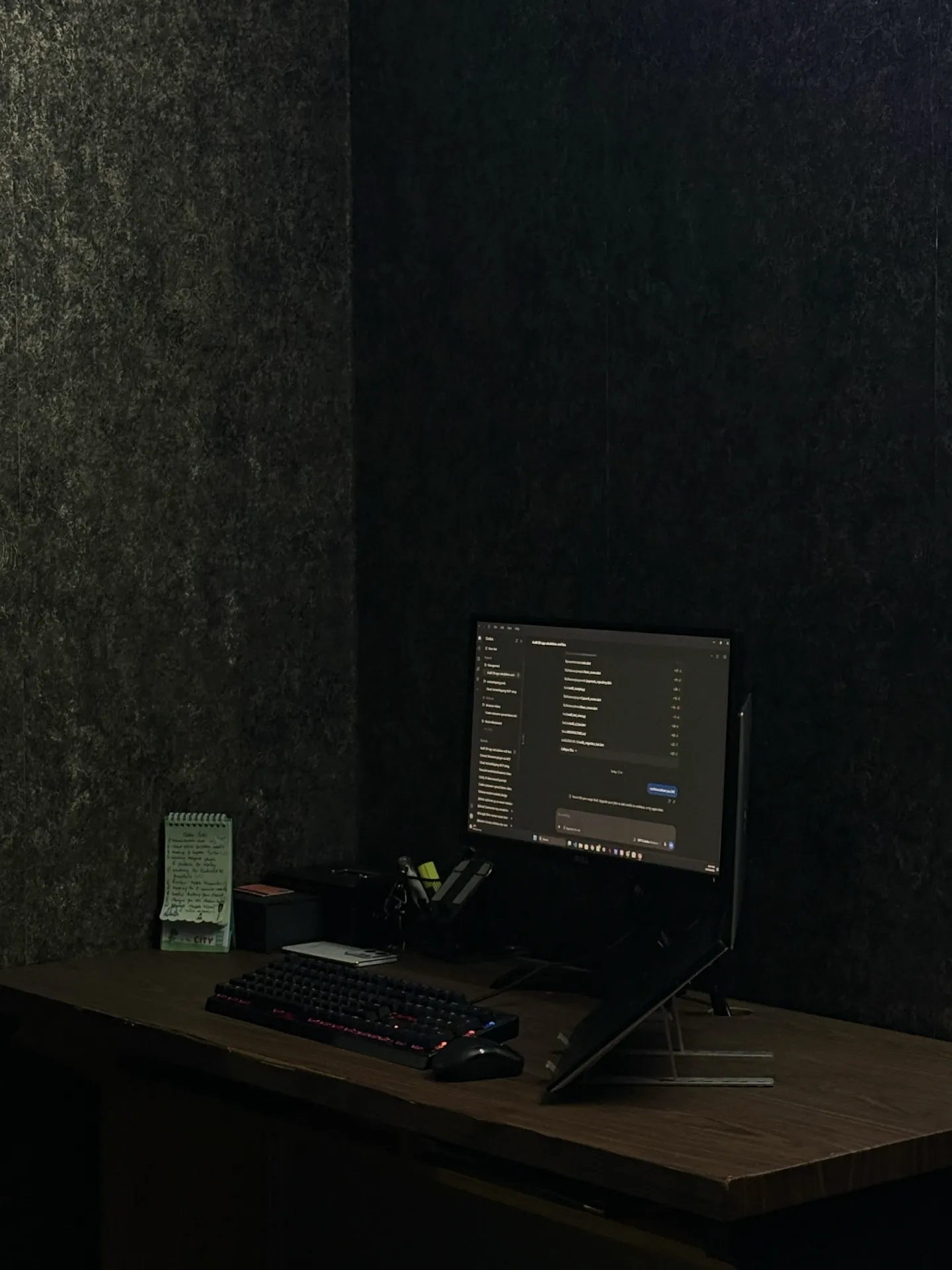 A developer workstation in the Exarth office