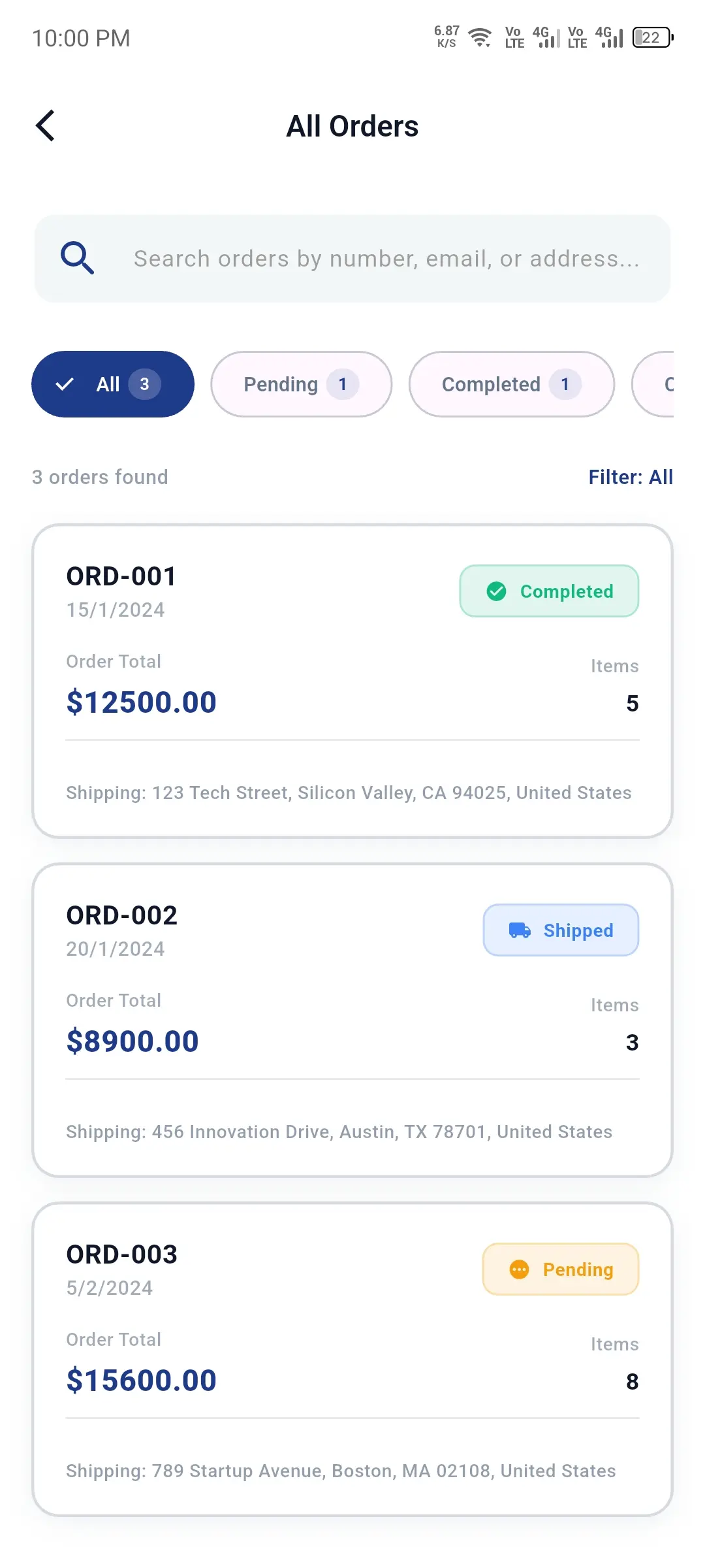 Procurement & Orders