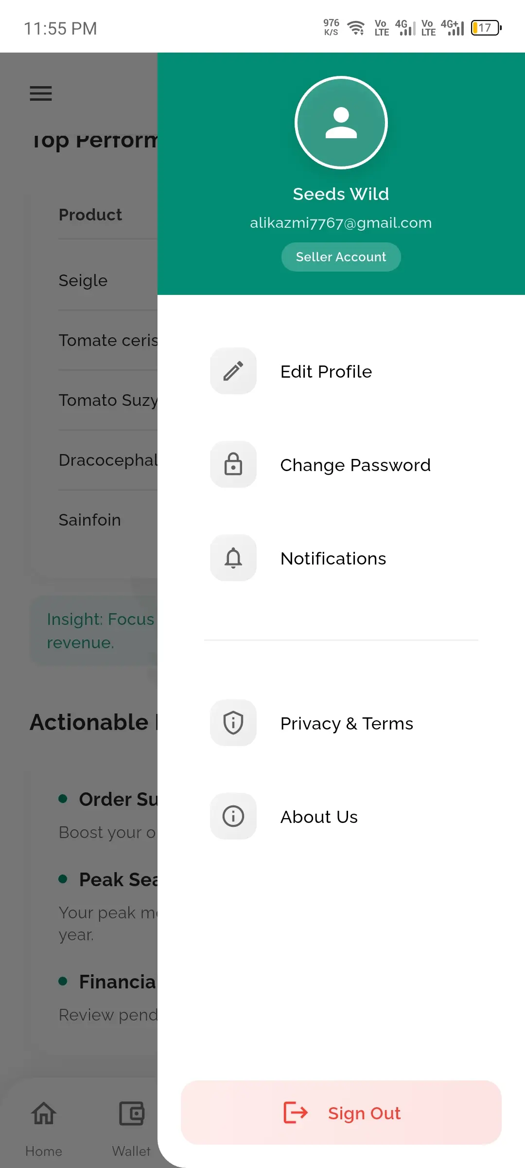 Seller Profile