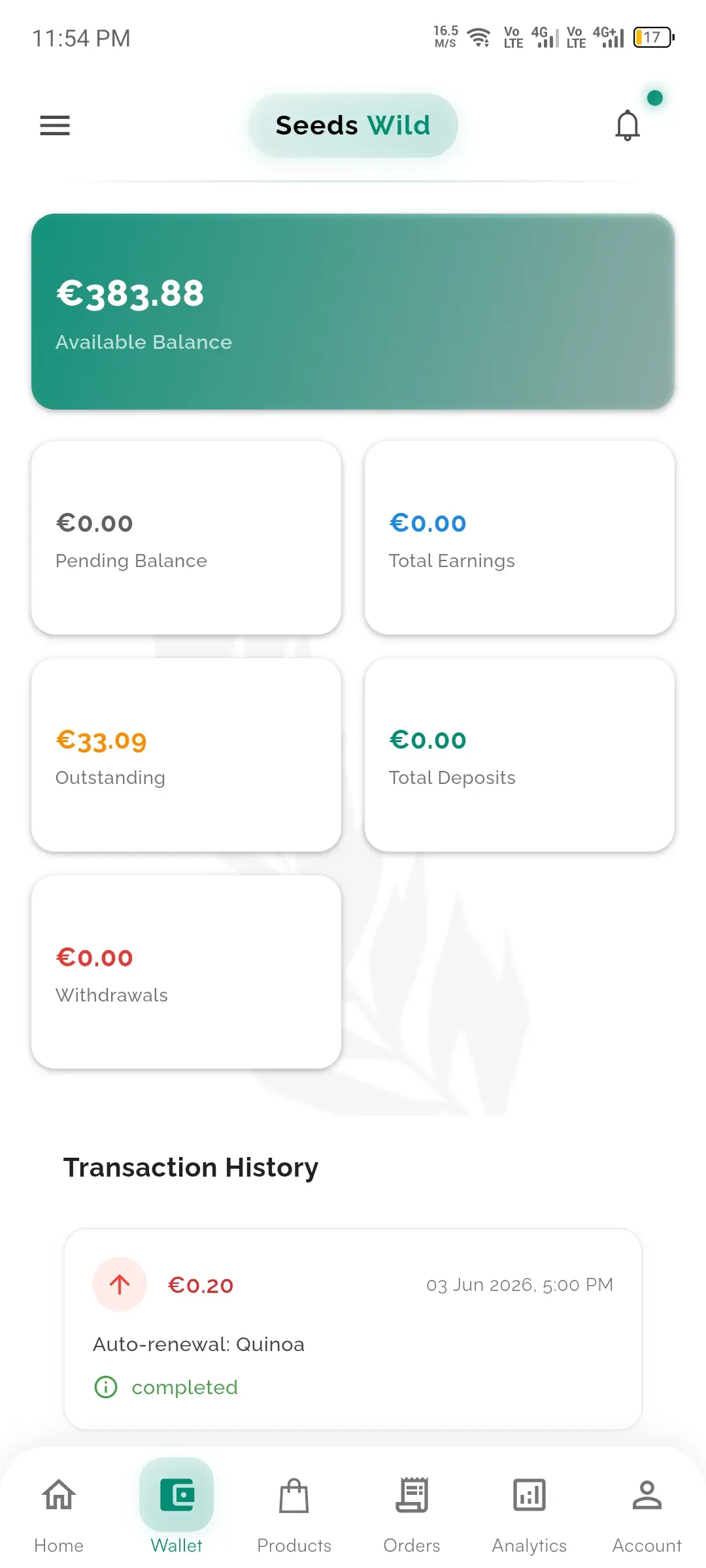 Wallet & Payouts