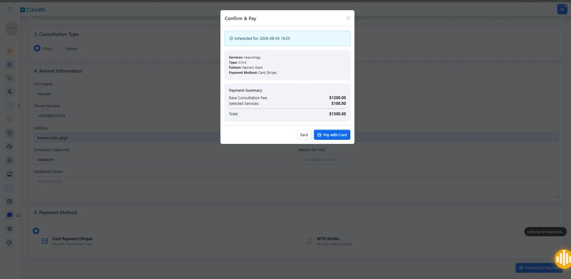 Online appointment booking