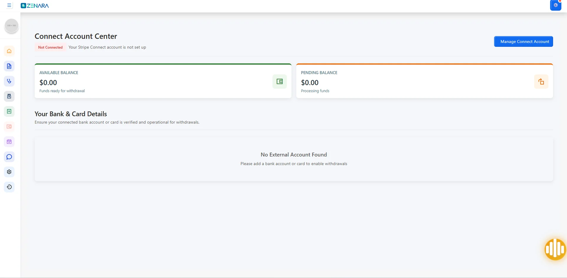 Stripe wallet connect