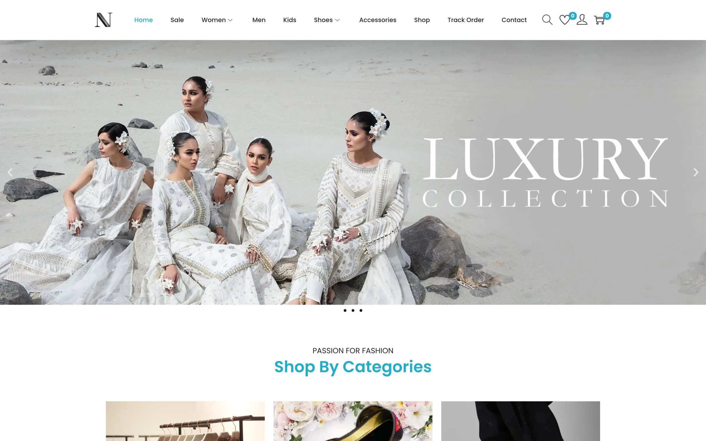 Amber Noman screens, home, shop, product and contact