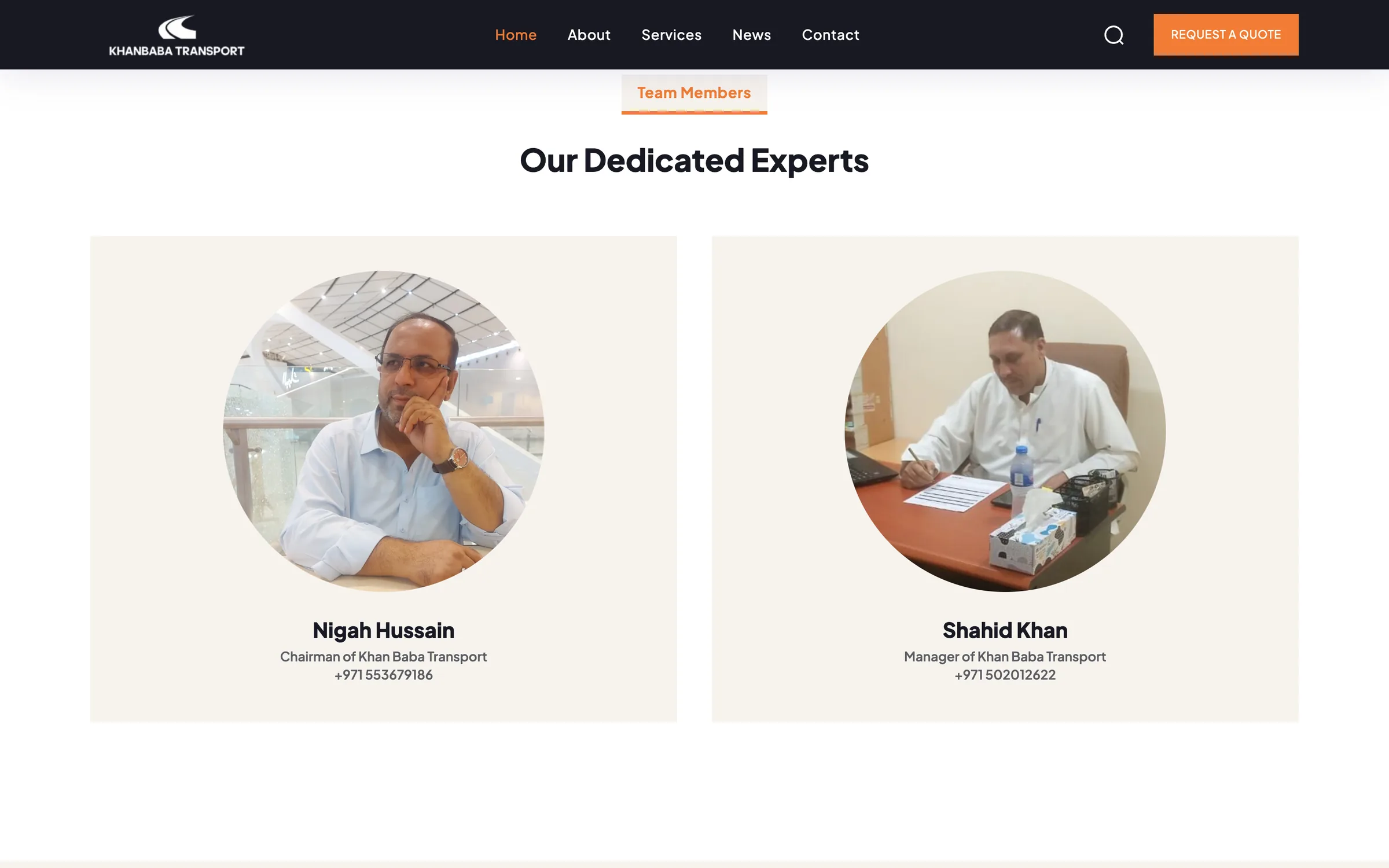 Dedicated experts