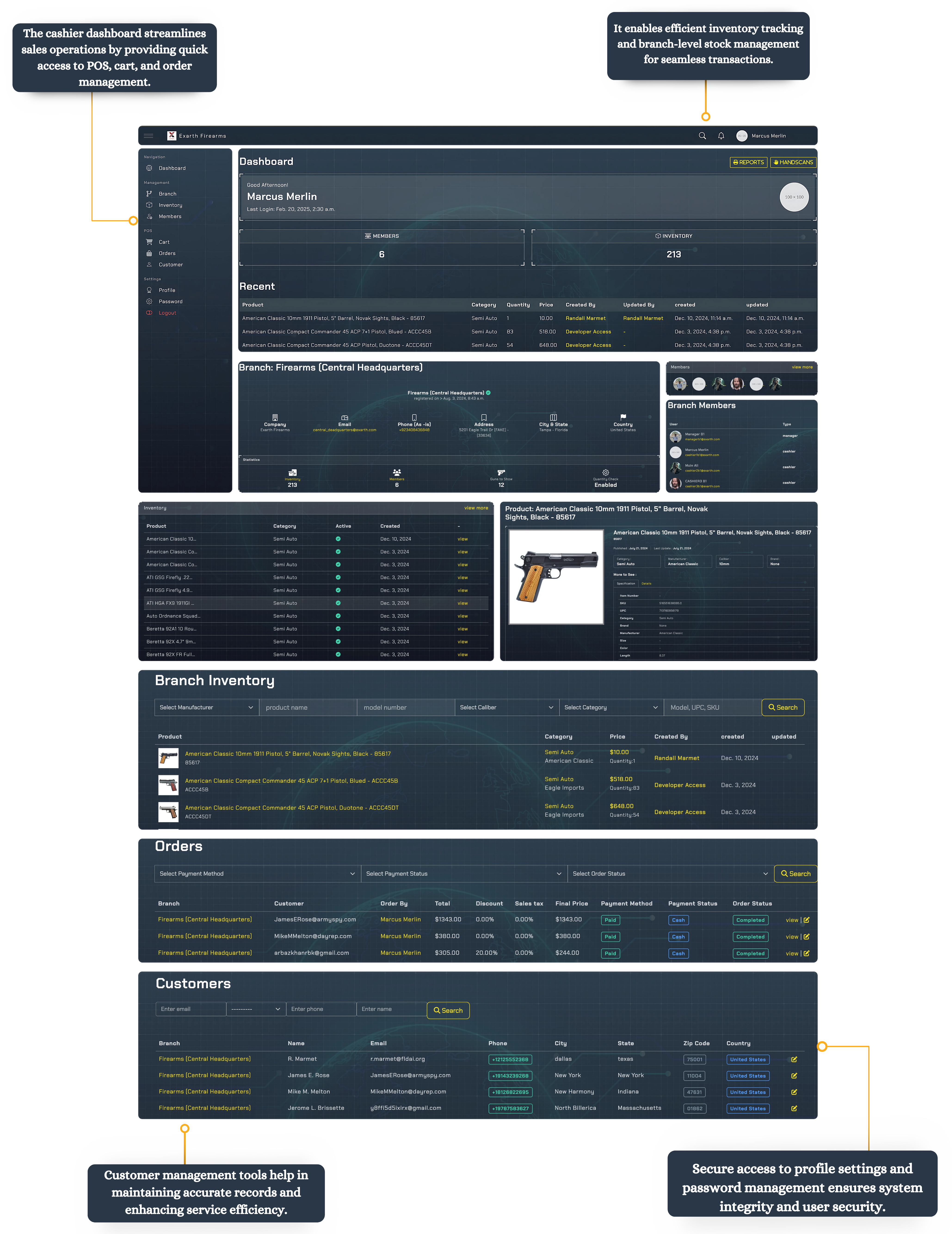 Cost Center page